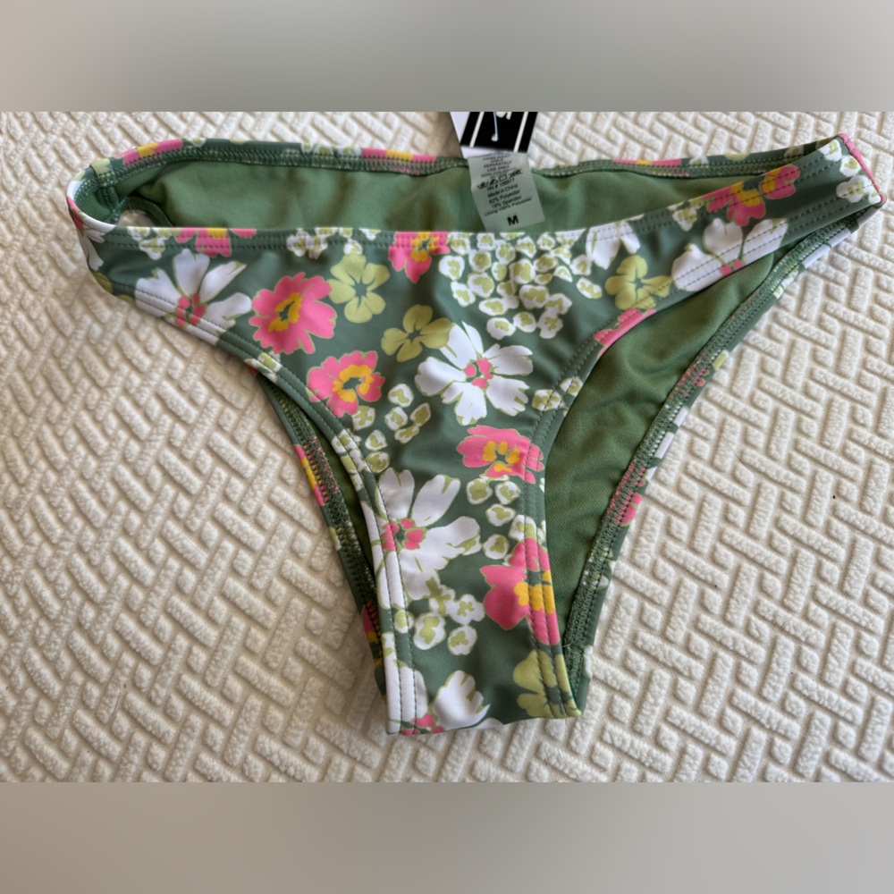🆕 Damsel Women’s Swim Bikini Bottom Floral Design Medium